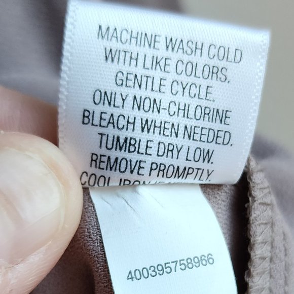 Apt. 9 Taupe Semi-Sheer Blouse Size Large - Picture 9 of 14